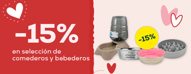-15% en selección de comederos y bebederos