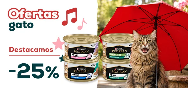 Purina: -25% en selección de comida húmeda para gato.