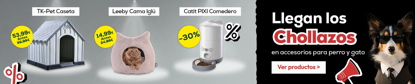 Llegan los chollazos en accesorios para perro y gato