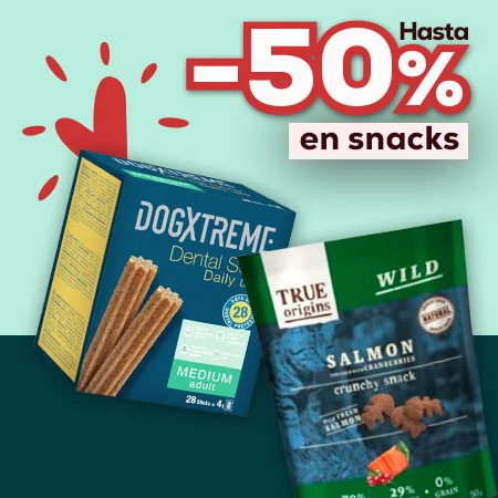 Hasta -50% en selección de snacks