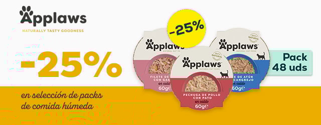 Applaws: -25% em selección de packs de húmedo para gato 48uds