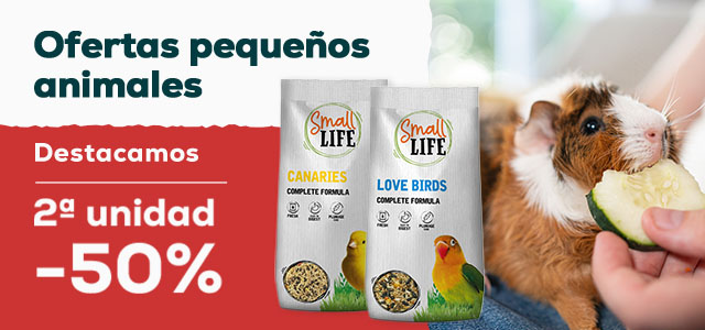 Small Life:  -50% en 2ª unidad en comida para pájaros