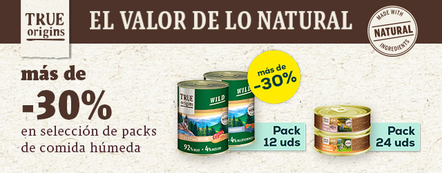 True Origins: Más de -30% en selección de húmedo 