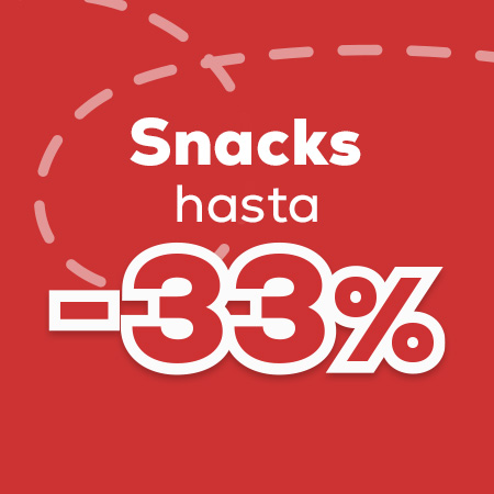 Snacks hasta -33%