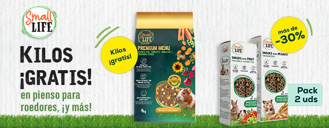 Small Life: más de -30% y kilos gratis en pienso para roedores Small Life: más de -30% y kilos gratis en pienso para roedores