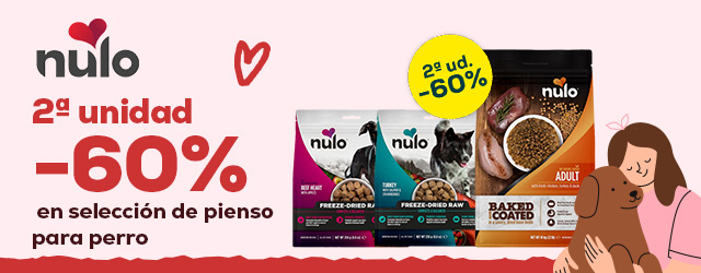 Nulo: -60% en la 2ª unidad en selección de pienso para perro