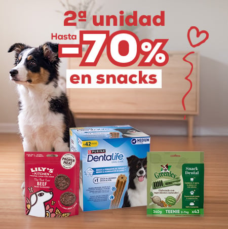 -70% en la 2ª unidad en selección de snacks