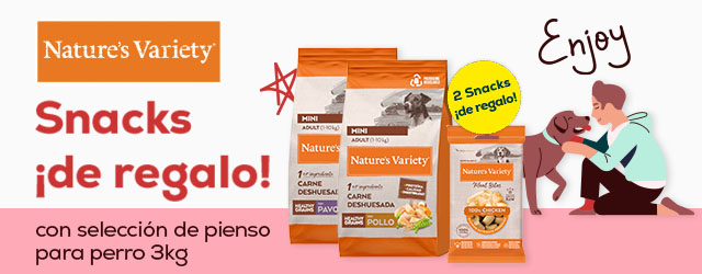 Nature`s Variety: Snacks ¡de regalo! con selección de pienso para perro  3 kg
