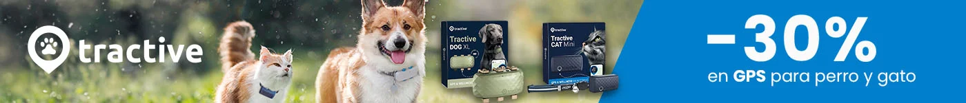 Tractive: -30% en GPS para perro y gato