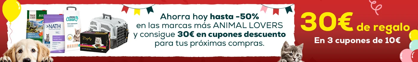 -30€ de regalo en las marcas más animal lover
