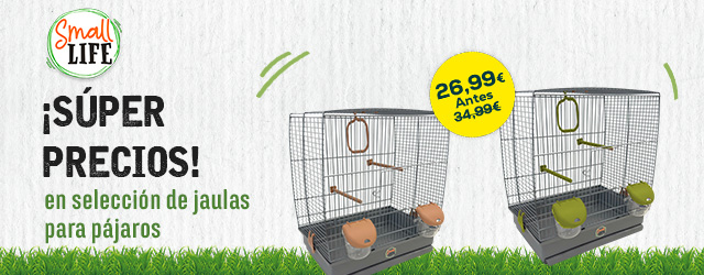 Súper precios en selección de jaulas para aves