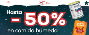 Hasta -50% en húmedo para perro