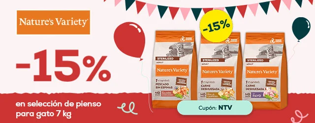 Nature's Variety:-15% en selección de pienso para gato
