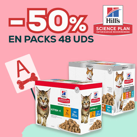 Hill`s -50% en selección de packs de húmedo 48 uds.