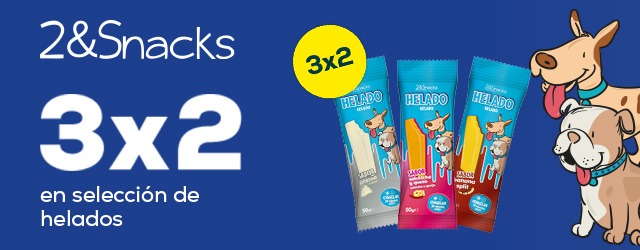 2&snacks: 3 x 2 en helados para perro