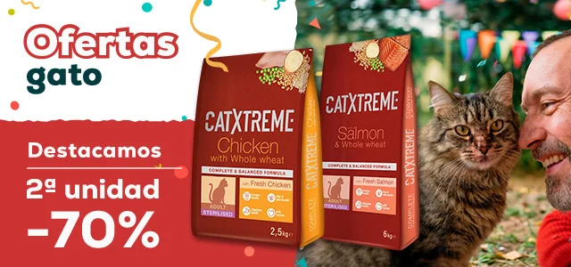 Catxtreme: -70% en la 2ª unidad en pienso 2,5 kg