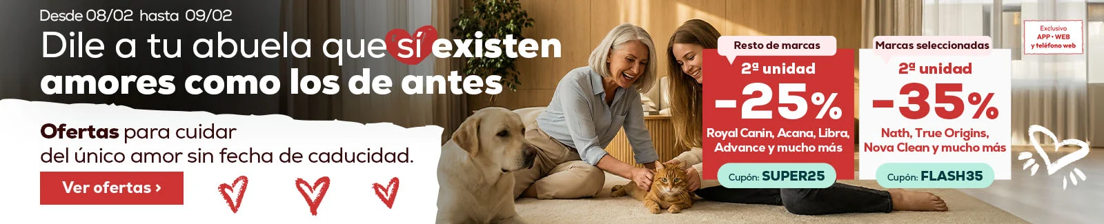 35% descuento en la segunda unidad en selecci&oacute;n de las marcas m&aacute;s animal lovers o 25% descuento en la segunda unidad de las marcas restantes