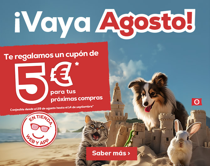 Te regalamos un vale de 5€ por cualquier compra