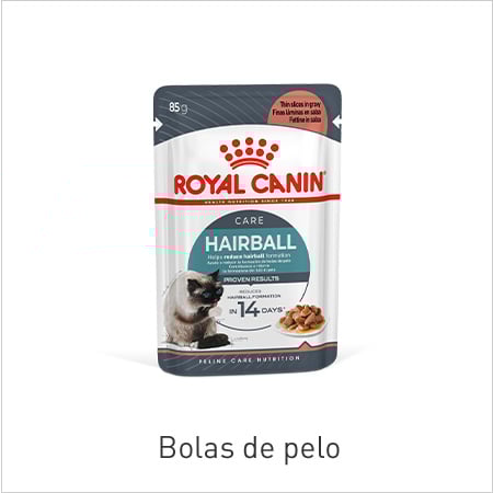Royal Canin Hairball. Ayuda a reducir la formación de bolas de pelo ingeridas por el gato.