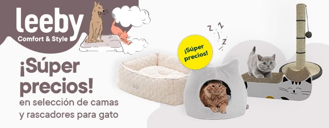 Leeby: Súper precios en selección de camas y rascadores