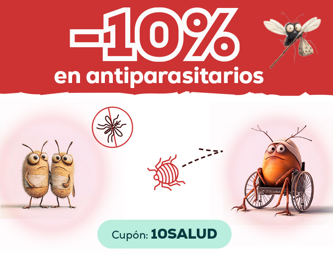 -10% en antiparasitarios