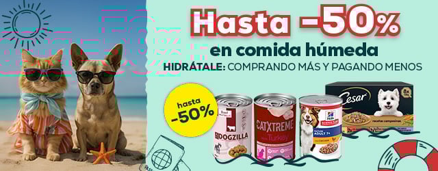 Llega el verano: Hasta -50% en comida húmeda, hidrátale comprando más y pagando menos