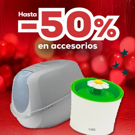 Hasta -50% en accesorios para gato