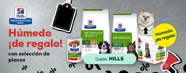 Hill's Prescription Diet: 3 latas de húmedo ¡de regalo! con la compra de pienso j/d Metabolic + Mobility para perro 12 kg