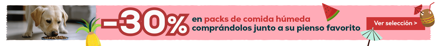 -30% en selección de packs de húmedo comprándolos junto a su pienso favorito