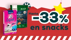 Hasta -33% en selección de snacks para gato