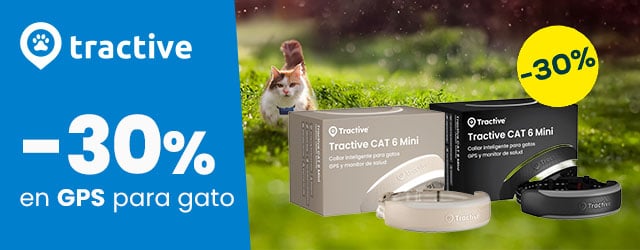 Tractive : Hasta -30% en selección de GPS para gato