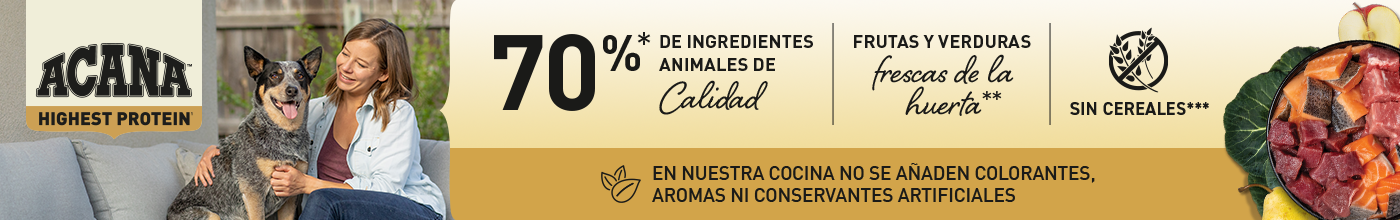 Acana Highest Protein. Alimentación alta en proteina para perros