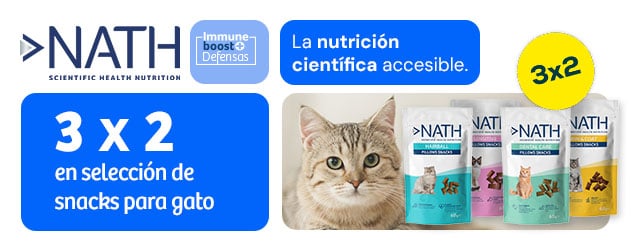 Nath: 3 x 2 en selección de snacks para gato