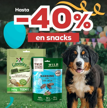 Hasta -40% en selección de snacks