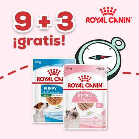 Royal Canin: 9 + 3 gratis en selección de packs de comida húmeda para perro y gato