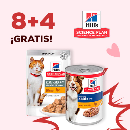 Hill's Science Plan: 8 + 4 gratis en selección de packs de comida húmeda para perro y gato