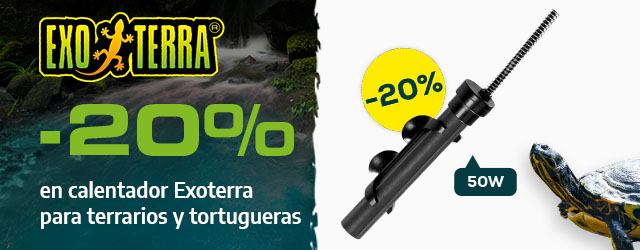 Exoterra: -20% en calentador Exoterra para terrarios y tortugueras
