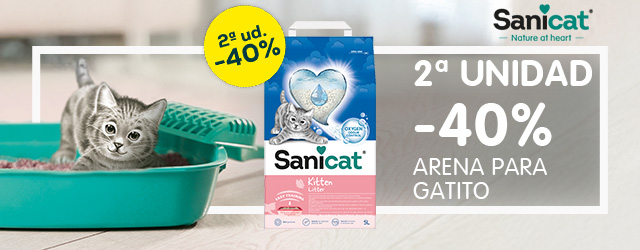 Sanicat: Arena para gatitos con 2ª ud al 40%