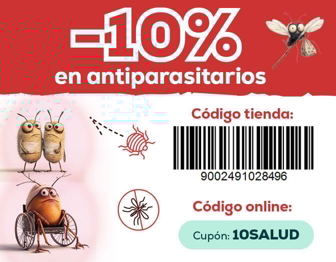-10% en antiparasitarios