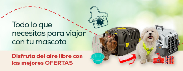Viajes & Aire Libre: -30% en la 2ª unidad o Súper precios en amplia selección de transportines, accesorios para el coche, correas, arneses, collares, productos relajantes y mucho más