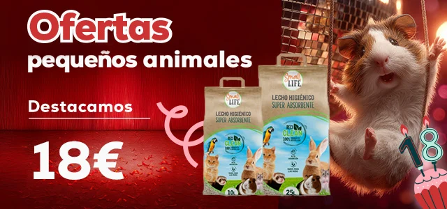 Small life: Pack a 18€ en lecho para roedores 25 + 10 litros