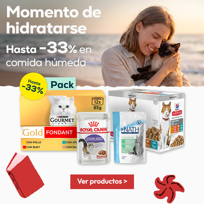 Momento de hidratarse: Hasta -33% en selección de packs de húmedo para gato