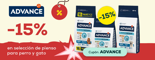 Advance: -15% en selección de pienso para perro y gato