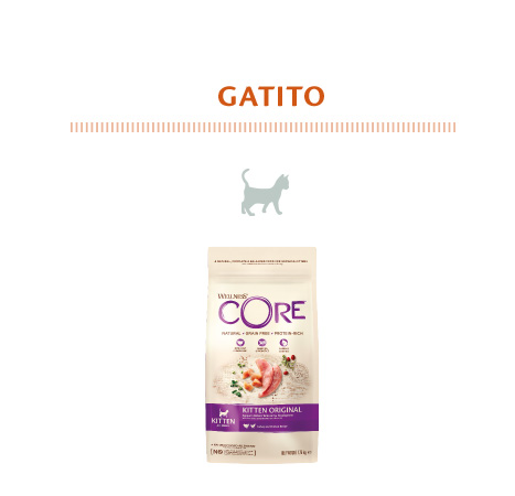 Alimento para gatito de la marca Wellness Core