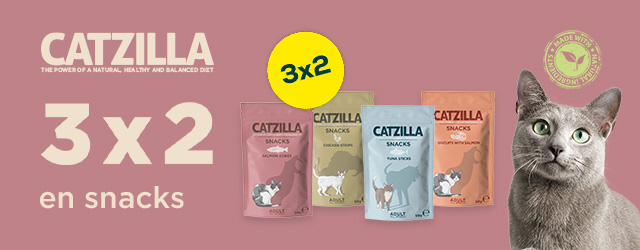 Catzilla: 3 x 2 en selección de snacks 50 g.