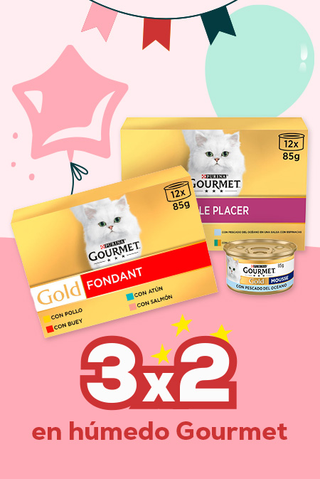 Gourmet: 3 x 2 en selección de packs de comida húmeda