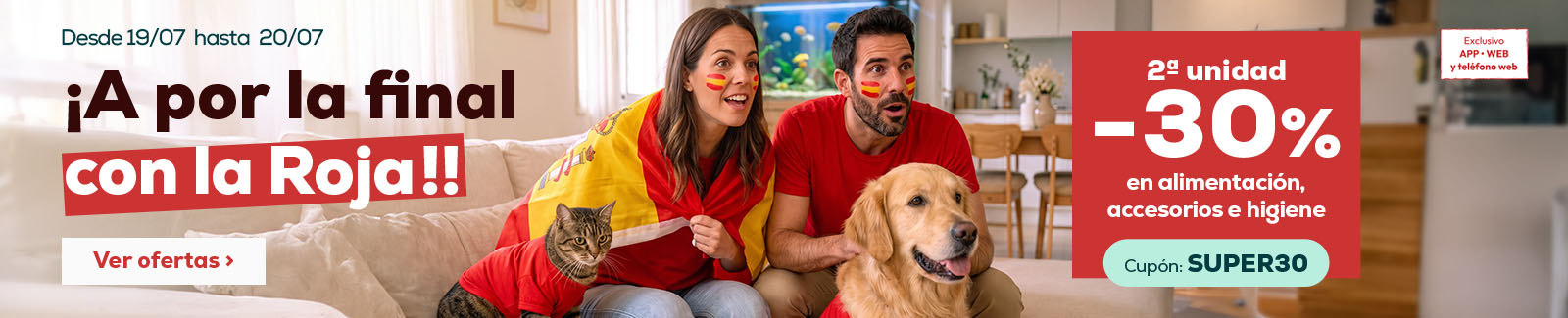 30% descuento en la segunda unidad