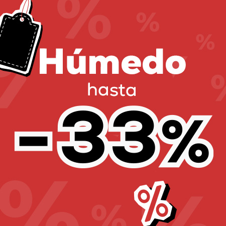 Hasta -33% en selección de húmedo