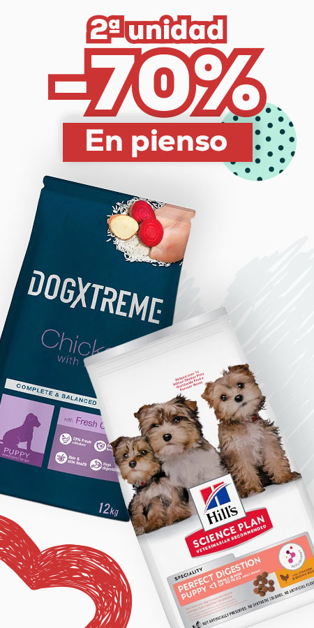 Hasta -70% en la 2ª unidad en selección de pienso