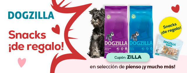 Dogzilla: Regalo snacks con selección de pienso para perro y 4 + 2 gratis en packs de snacks